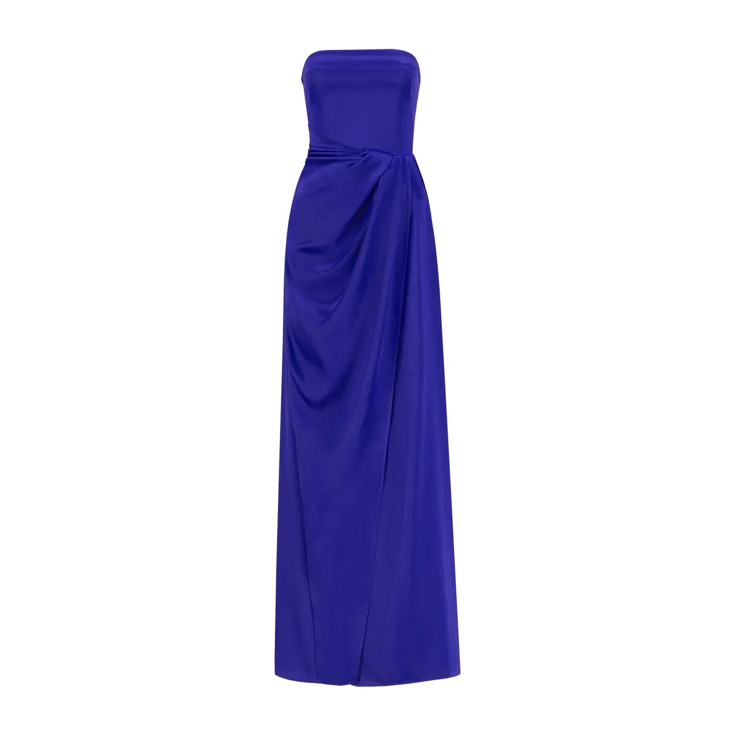 Lica Long Ultramarine – Strapless Silk Maxi Dress